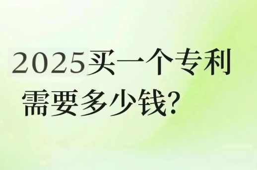 2025年购买一个专利需要多少钱?